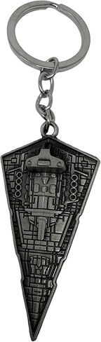 Imperial Star Destroyer Keychain – Space Fleet Warship Metal Key Ring, Sci-Fi Spaceship Collectible for Fans and Gamers in Saudi Arabia