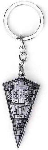 Imperial Star Destroyer Keychain – Space Fleet Warship Metal Key Ring, Sci-Fi Spaceship Collectible for Fans and Gamers in Saudi Arabia