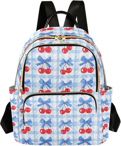 ALAZA البيسبول الأحمر الدانتيل المرأة على ظهره محفظة السيدات حقيبة كتف الموضة Daypack حقيبة سفر 10L in Kuwait