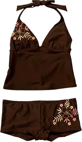 Summer 2 Pieces Floral Bikini Sets Women Y2k Sexy Vintage Whimsy Beach Swimsuit 2000s Vacation Going Out Outfits in Saudi Arabia