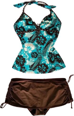 Summer 2 Pieces Floral Bikini Sets Women Y2k Sexy Vintage Whimsy Beach Swimsuit 2000s Vacation Going Out Outfits in Saudi Arabia