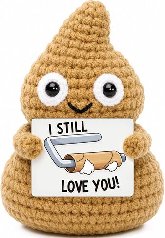 WELLBANEE Mini Sister Birthday Gifts from Sister Funny Gag Crochet Poop | Big Sister Gifts from Sisters Brother, Handmade Crochet Poo, Gifts for Best Friend Woman, Back To School Christmas Decor in Saudi Arabia