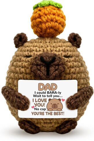 Dad Gifts for Fathers Day Mini Capybara Best Dad Ever Gifts Funny Crochet Birthday Chrismas Valentines Gift for Father Stepfather Father in Law in Saudi Arabia