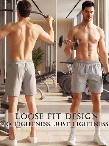 Mens Athletic Running Workout Shorts 3 Pack,Quick Dry Gym Sports Pajama Shorts for Men with Zipper Pockets Drawstring in Saudi Arabia