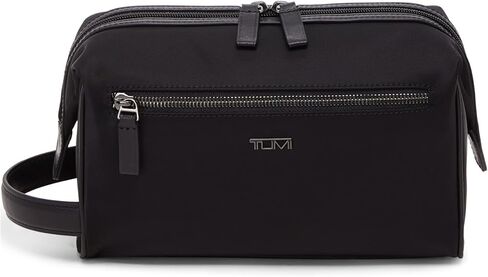 TUMI - Travel Accessories Dopp Kit - Men's Travel Essentials Framed Toiletry Bag - Black Emobossed Leather in Saudi Arabia