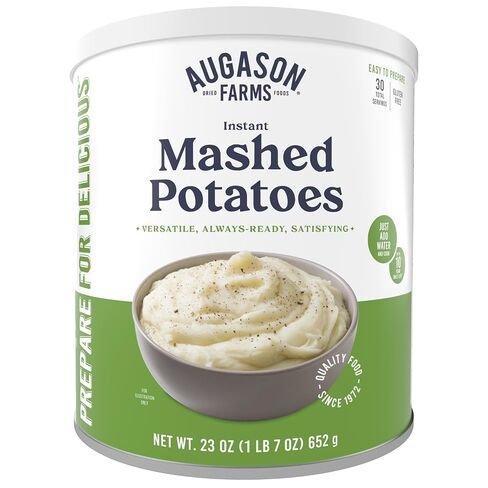Augason Farms Instant Mashed Potatoes Can, Emergency Food Supply, Everyday Meals, 30 Servings in Kuwait