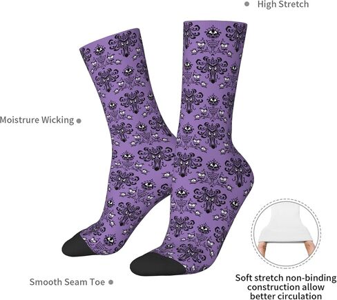 Haunted the Mansion Socks For Men Women Funny Novelty Crew Socks Gifts in Saudi Arabia