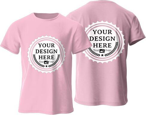 Custom T Shirts Design Your Own Bulk Customized T Shirts Unisex Personalized T Shirts Tee Add Text Logo/Photo/Image in Kuwait