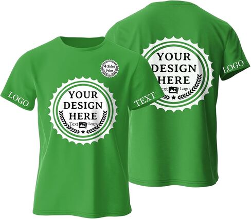 Custom T Shirts Design Your Own Bulk Customized T Shirts Unisex Personalized T Shirts Tee Add Text Logo/Photo/Image in Kuwait