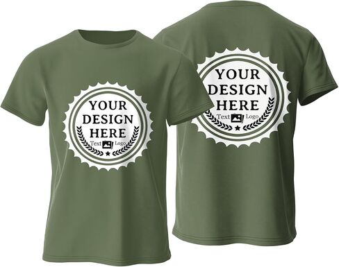 Custom T Shirts Design Your Own Bulk Customized T Shirts Unisex Personalized T Shirts Tee Add Text Logo/Photo/Image in Kuwait