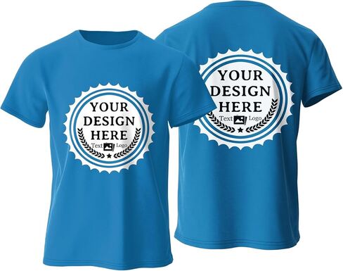 Custom T Shirts Design Your Own Bulk Customized T Shirts Unisex Personalized T Shirts Tee Add Text Logo/Photo/Image in Kuwait