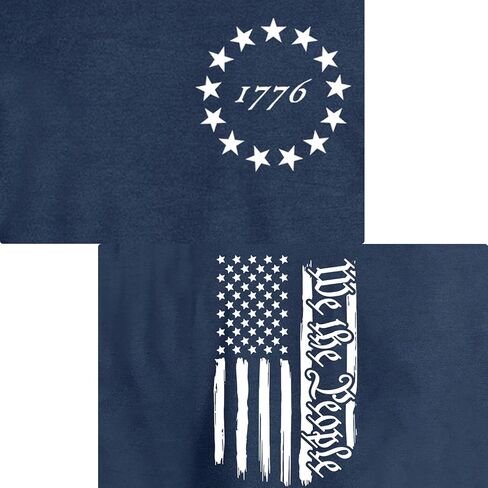 USA Flag Shirt for Men 1776 American Patriotic T-Shirt 4th of July We The People Tee Tops in Saudi Arabia