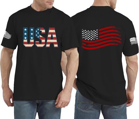 USA Flag Shirt for Men 1776 American Patriotic T-Shirt 4th of July We The People Tee Tops in Saudi Arabia