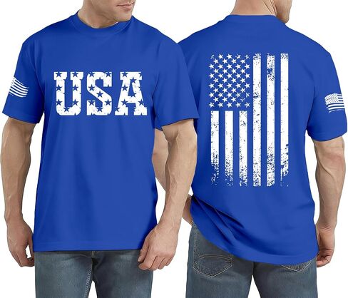 USA Flag Shirt for Men 1776 American Patriotic T-Shirt 4th of July We The People Tee Tops in Saudi Arabia