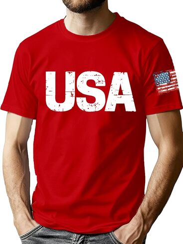 USA Flag Shirt for Men 1776 American Patriotic T-Shirt 4th of July We The People Tee Tops in Saudi Arabia