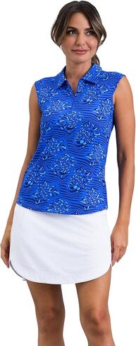 قميص IBKUL Athleisure Wear الواقي من الشمس بعامل حماية من أشعة الشمس 50+ Icefil Cooling-Yun بدون أكمام in Kuwait