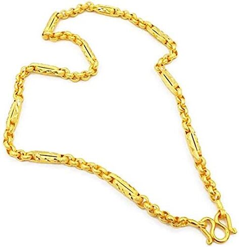Chain Gold 22k 23k 24k Thai Baht Yellow Gold Plated Necklace 24 Inch 40 Grams Jewelry Women in Saudi Arabia