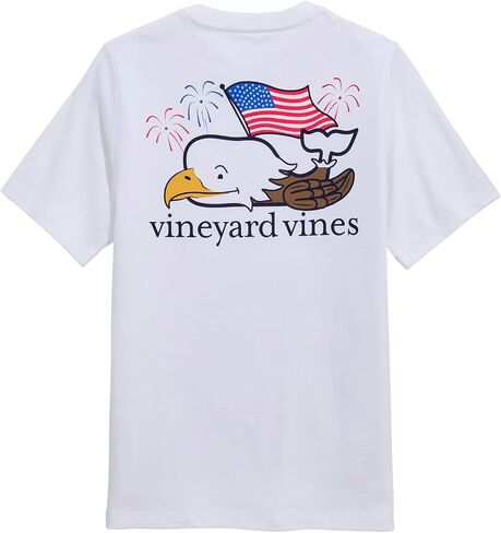 تي شيرت للأولاد من Vineyard Vines للأولاد ذو أكمام قصيرة على شكل حوت النسر الأصلع in Kuwait