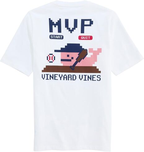 Vineyard Vines Boys Baseball Pixel Short Sleeve Tee (Toddler/Little Kids/Big Kids) in Kuwait