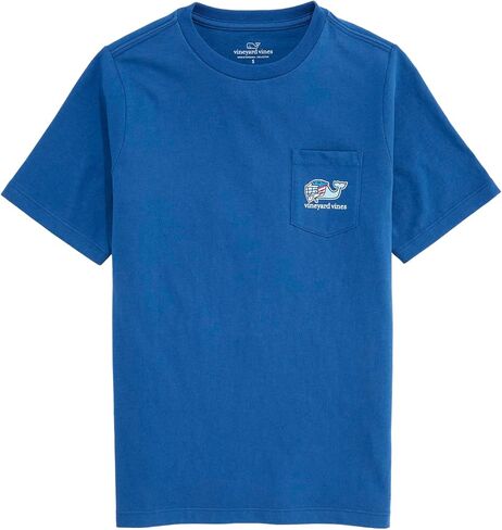 تي شيرت Vineyard Vines للأولاد من USA I Whale Lacrosse بأكمام قصيرة وجيب in Kuwait