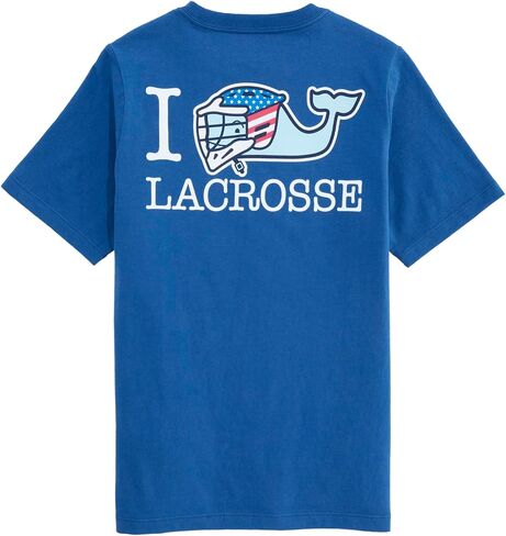 تي شيرت Vineyard Vines للأولاد من USA I Whale Lacrosse بأكمام قصيرة وجيب in Kuwait