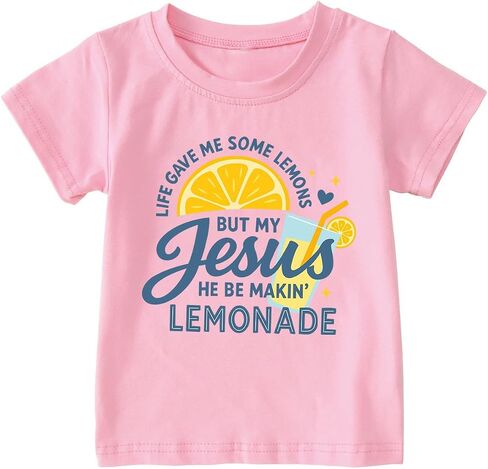 Kids Short Sleeve Shirts Toddler Crewneck T-Shirts Boys Girls Lemon Insects Silly Goose Cotton Gift Tops Tees 2-7 Years in Saudi Arabia