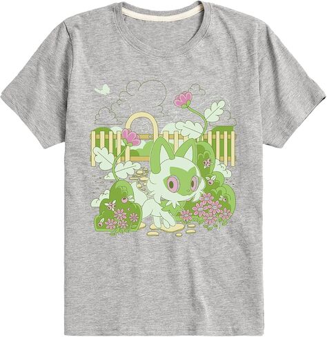 Pokémon - Sprigatito Cottage Garden - تي شيرت قصير الأكمام للأطفال والشباب in Kuwait