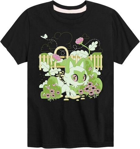 Pokémon - Sprigatito Cottage Garden - تي شيرت قصير الأكمام للأطفال والشباب in Kuwait