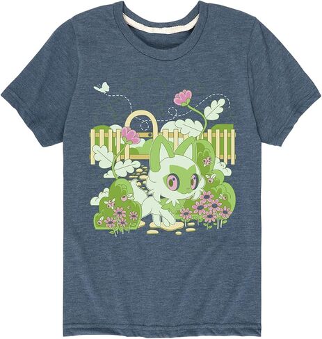 Pokémon - Sprigatito Cottage Garden - تي شيرت قصير الأكمام للأطفال والشباب in Kuwait