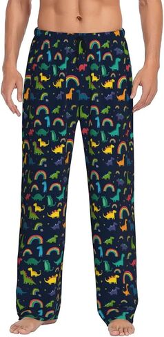 Mens Pajama Funny Lounge Pant Soft Pyjama Trousers Bottoms With Pockets Drawstring Elastic Waist Plus Size Pant in Saudi Arabia