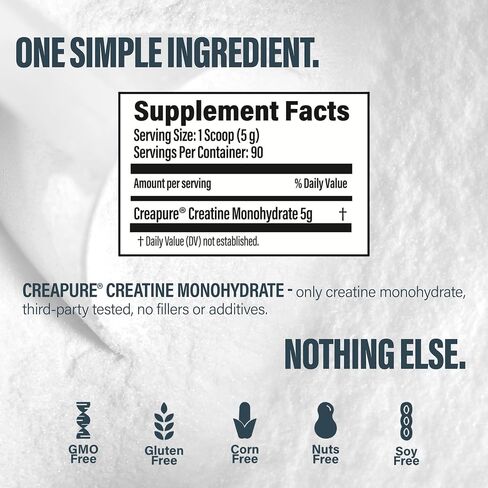 BUBS Boost Creatine Monohydrate – 90 Servings | 5g Creapure® Creatine Powder | NSF Certified for Sport | Supports Strength, Power & Performance | Unflavored, No Fillers in Saudi Arabia
