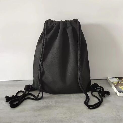 Breathable Dust-proof Drawstring Storage Pouch Bag Foldable Sports Gym Bags for Women Men Cotton Drawstring Backpack Bags for Storage Keys Chargers Makeup Pouches Bag with Strap in Kuwait