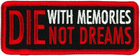 Milwaukee Leather 4" Die with Memories Patch - 4W X 2H in Kuwait