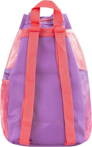 Disney Frozen Anna And Elsa Backpack, Girls Swim Bag, Swimming Bags For Kids, Girls Beach Bag, One Size Purple in Kuwait