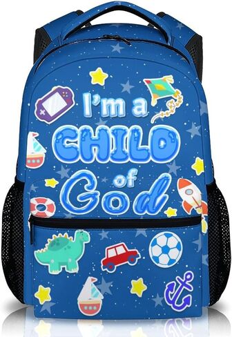Girls Backpack Christian Backpacks for School Travel Casual, Large Capacity Book Bag for Kindergarten Elementary Middle Students in Kuwait