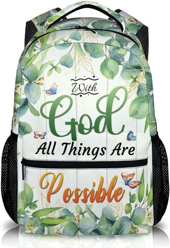 Girls Backpack Christian Backpacks for School Travel Casual, Large Capacity Book Bag for Kindergarten Elementary Middle Students in Kuwait