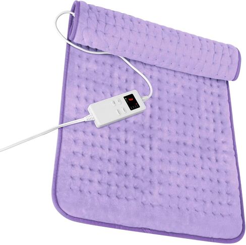 Heating Pad for Neck and Shoulders and Back, Electric Heating Pad for Period Cramps with 6 Heating & 4 Timer Setting, Easy Machine Washable, Best Gifts for Parents (17'' x 33'') in Saudi Arabia