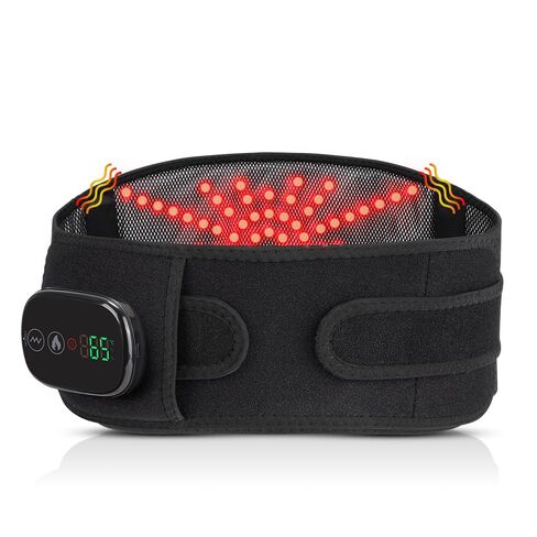 NORTHERN BROTHERS Cordless Heating Pad for Back Pain Relief with Vibration, Heated Waist Belt Wrap for Lower Back & Period Cramps, 5000mAh, 3 Heat & 3 Vibration Modes, Adjustable up to 58", Black in Saudi Arabia