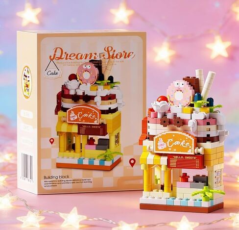 1 Piece Mini Cake Shop Figurine, Handcrafted Dessert Decor, for Home Office Gift & Shelf Decoration in Kuwait