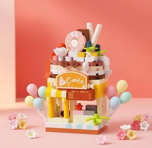 1 Piece Mini Cake Shop Figurine, Handcrafted Dessert Decor, for Home Office Gift & Shelf Decoration in Kuwait