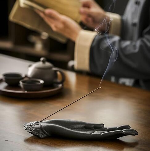 Incent Holder for Sticks,Incense Buddha Incense Holder,Premium Incense Holder Hand Incense Holdersafely Holds Burning Incense Sticks,for Zen Home Decor & Spiritual Wellness in Saudi Arabia