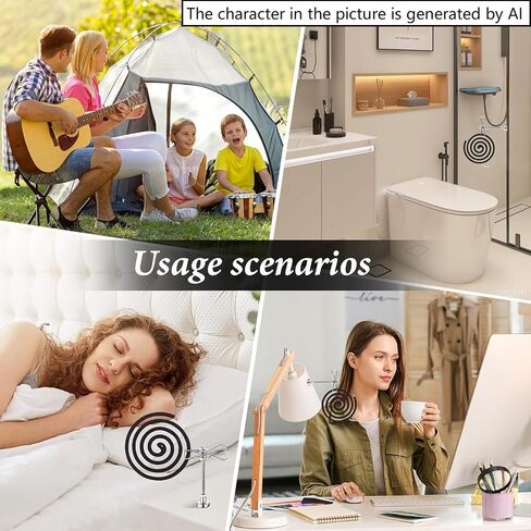 Magnetic Mosquito Coil Holder - Portable Metal Stands Strong Magnet Base for Outdoor Use, Reusable Bracket for Home, Patio, Backyard 2PCS in Saudi Arabia