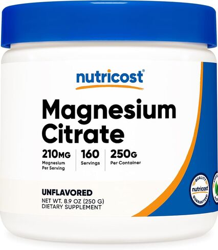 Nutricost Magnesium Citrate Powder (Unflavored, 250 Gram) in Kuwait