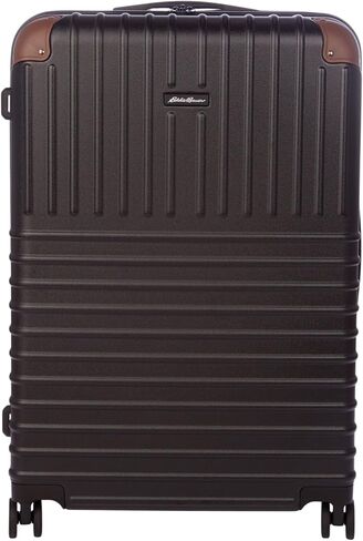 Eddie Bauer Strata Luggage | Hardside | Spinner Wheels | Expandable | Lightweight | Travel Essentials, Black, 30" (Check-In) in Saudi Arabia