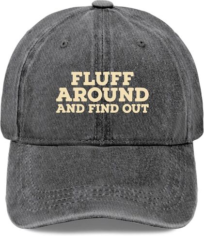 Fluffs Around and Find Out Baseball Hat Funny Caps for Son in Kuwait