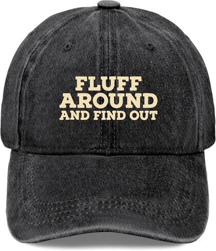 Fluffs Around and Find Out Baseball Hat Funny Caps for Son in Kuwait