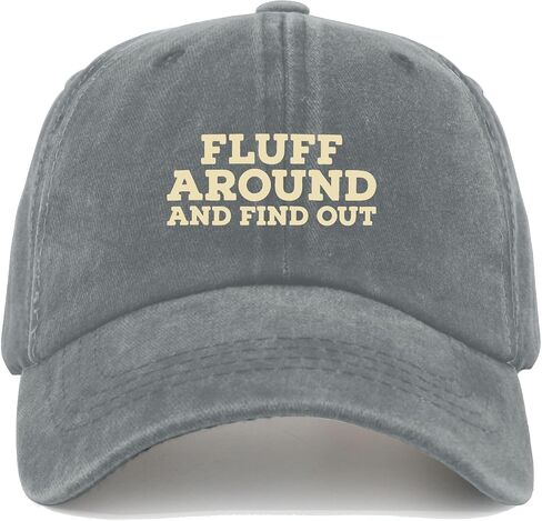 Fluffs Around and Find Out Baseball Hat Funny Caps for Son in Kuwait