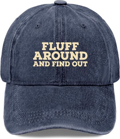 Fluffs Around and Find Out Baseball Hat Funny Caps for Son in Kuwait