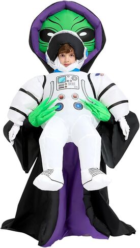 GOOSH Alien Costume Halloween Inflatable Costume for Kids Boys Girls Blow up for Parade Party Cosplay in Kuwait