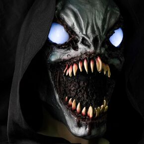 Monster Eyes Light Up Mask Halloween Scary Led Mask, Latex Creepiest Full Head Realistic Horror Zombie Ghost Devil Cosplay Costume Mask Party Props in Saudi Arabia